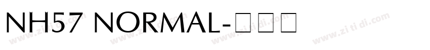 NH57 Normal字体转换